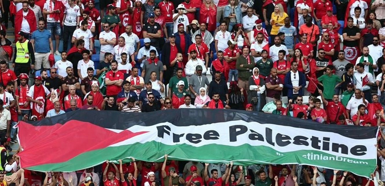 علم فلسطين في مونديال العرب