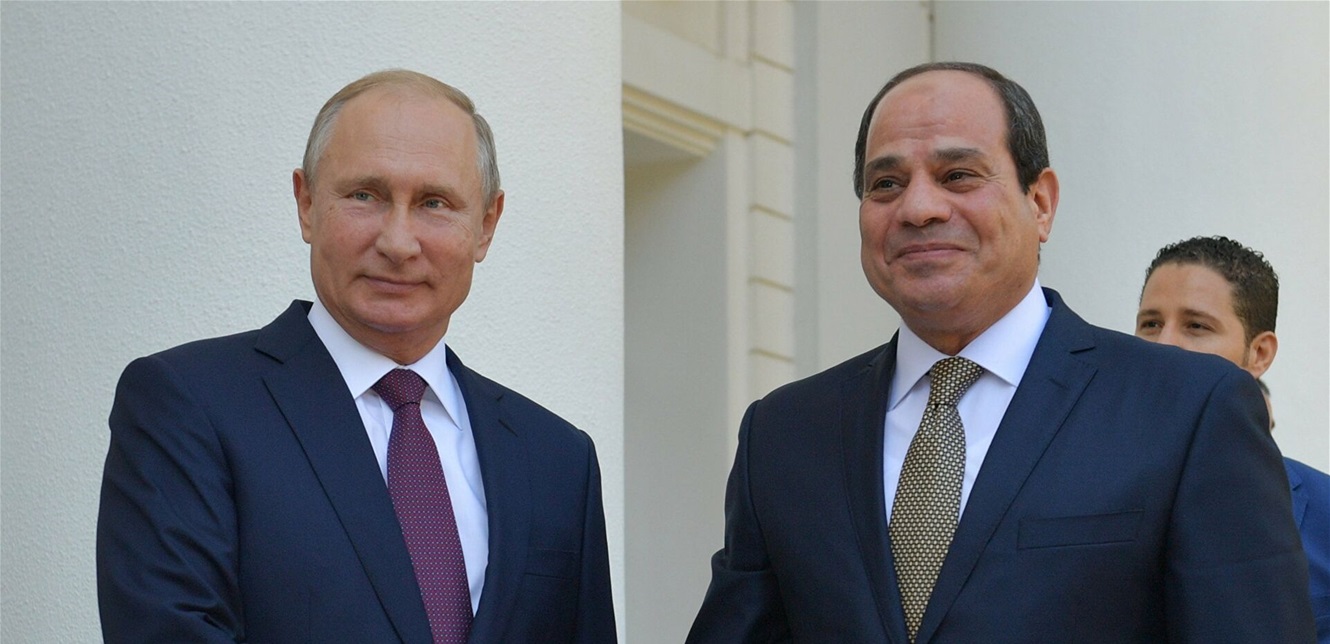 السيسي يهنئ بوتين بعد فوزه بالانتخابات الرئاسية