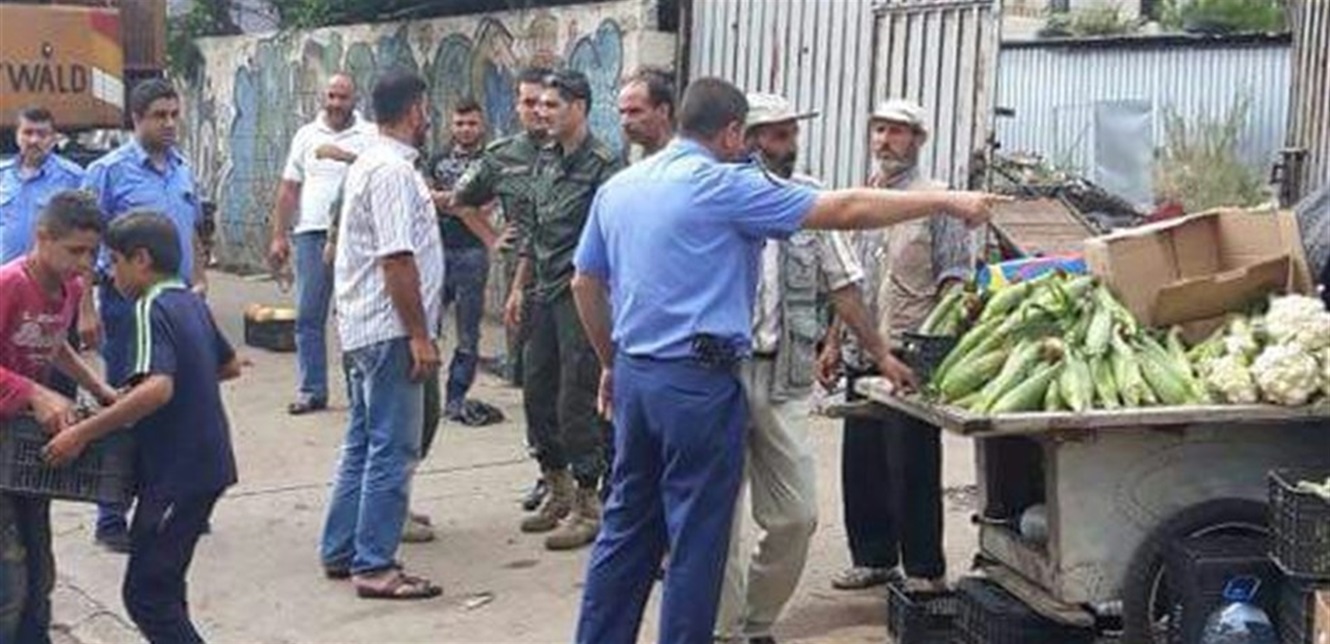 صباح اليوم.. ازالة العربات والبسطات عند مستديرة دوار ابو علي