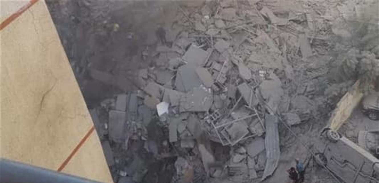 انهيار مبنيين في الضاحية الجنوبية جراء العدوان الإسرائيلي 