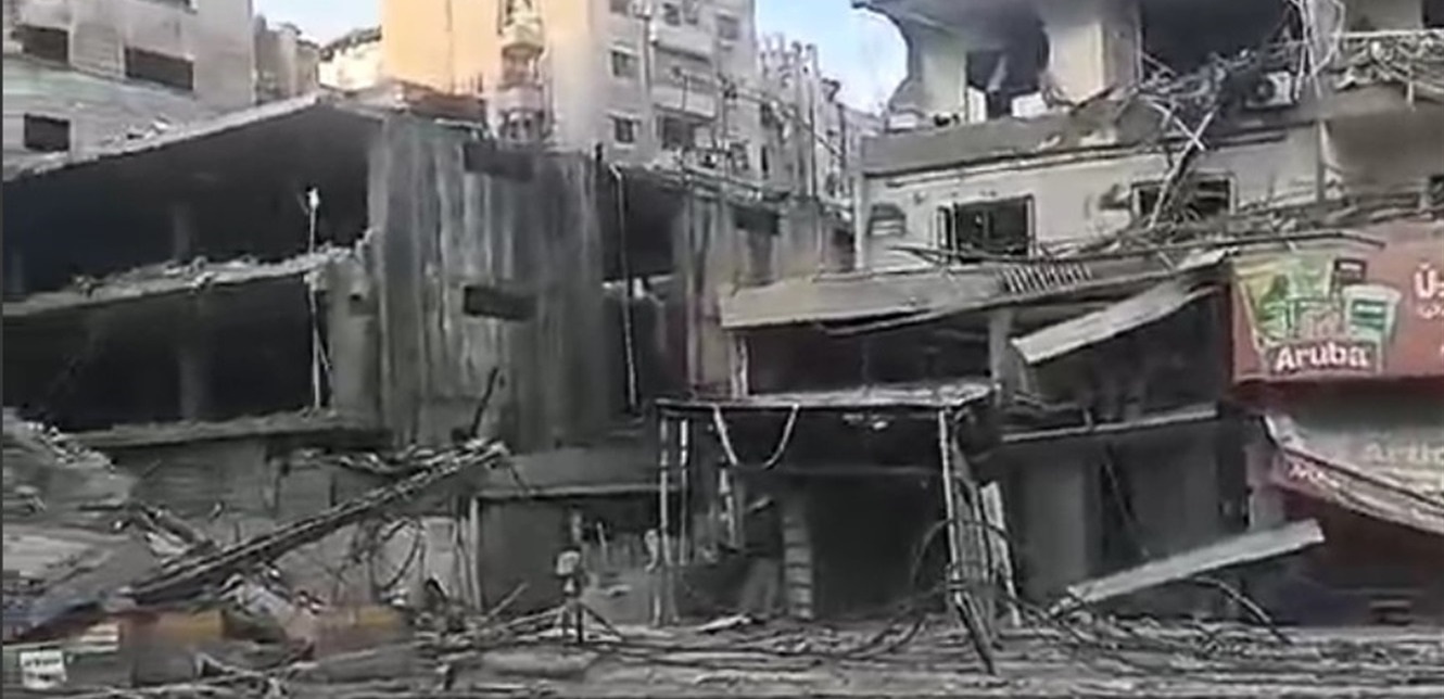 دمار كبير.. شاهدوا آثار الاعتداءات الإسرائيلية ليلا على الضاحية الجنوبية (فيديو)