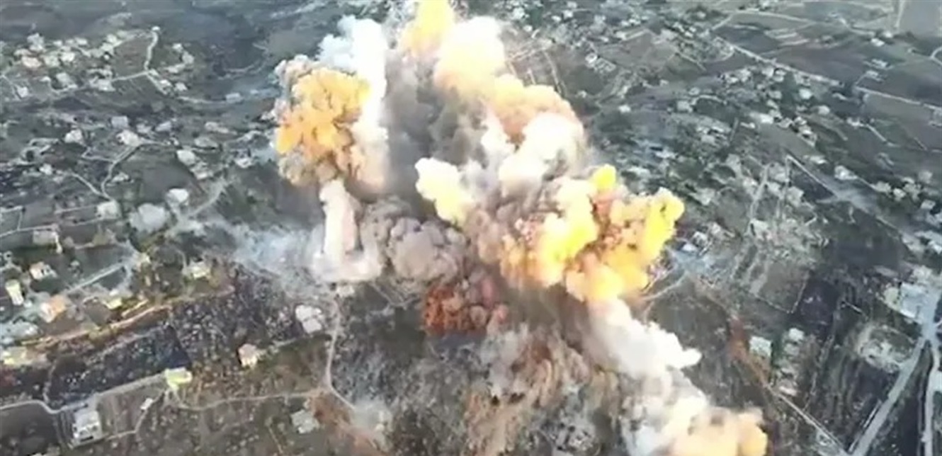بعد انسحابه من بلدة شمع.. الجيش الإسرائيلي يفجر مقام النبي شمعون الصفا (فيديو)