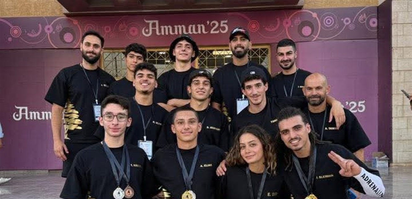 أبطال لبنان في الباركور يلمعون عربياً: خمس ميداليات في عمان