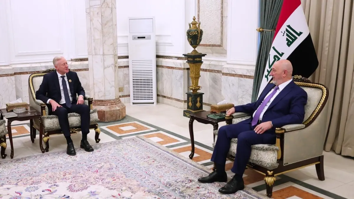 رجي يلتقي الرئيس العراقي: لبنان يدعم جهود الدولة العراقية في حصر السلاح بيدها