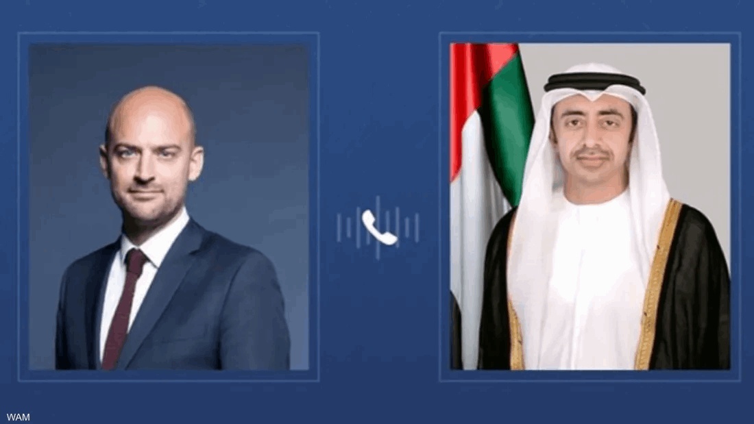 عبدالله بن زايد ووزير خارجية فرنسا يبحثان التطورات الإقليمية