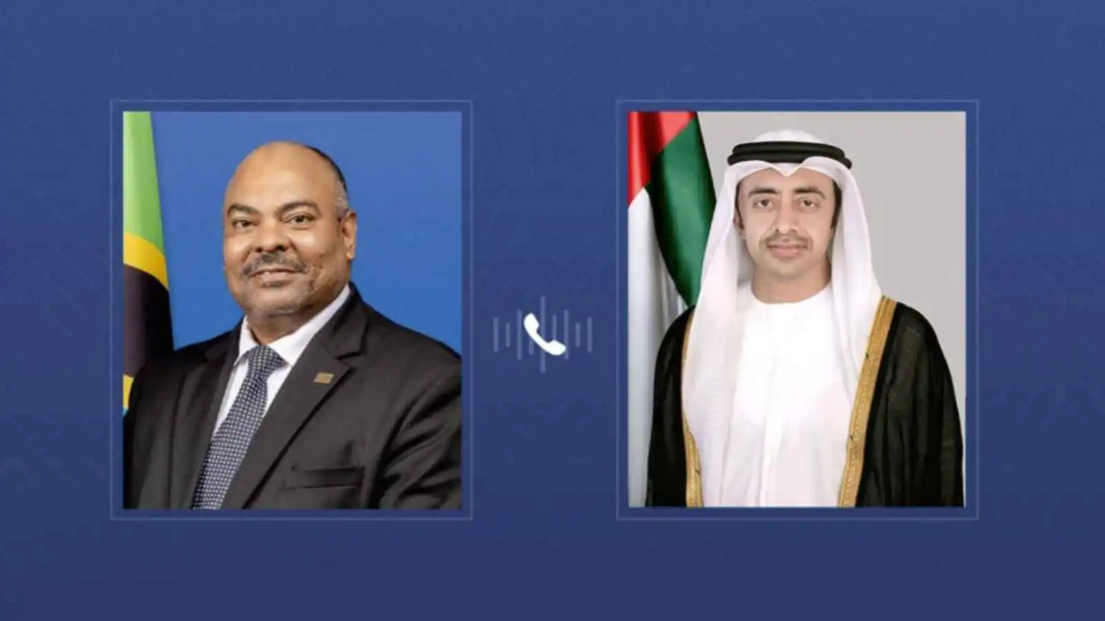 عبدالله بن زايد يبحث مع نظيره التنزاني تعزيز العلاقات الثنائية والتطورات الإقليمية