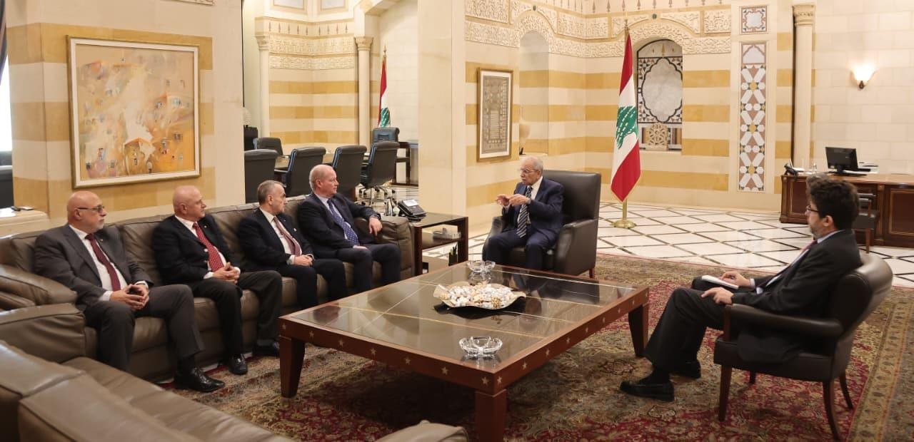 سلام استقبل النائب كميل شمعون على رأس وفد من حزب الوطنيين الاحرار