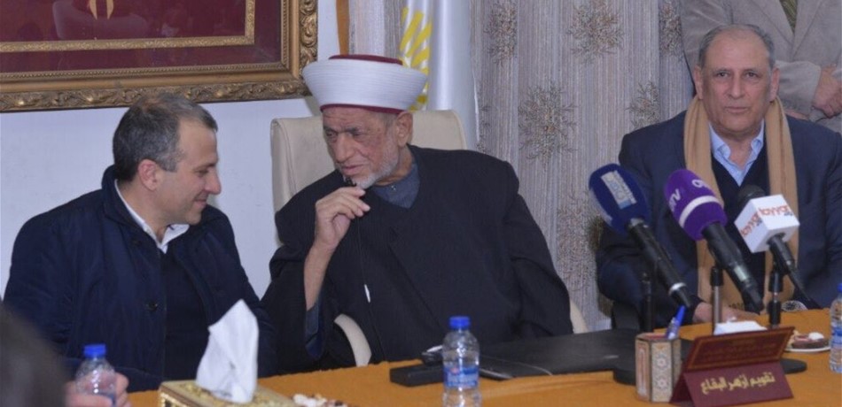 باسيل: البقاع نموذج عن لبنان المتنوع والقائم على التلاقي والحوار