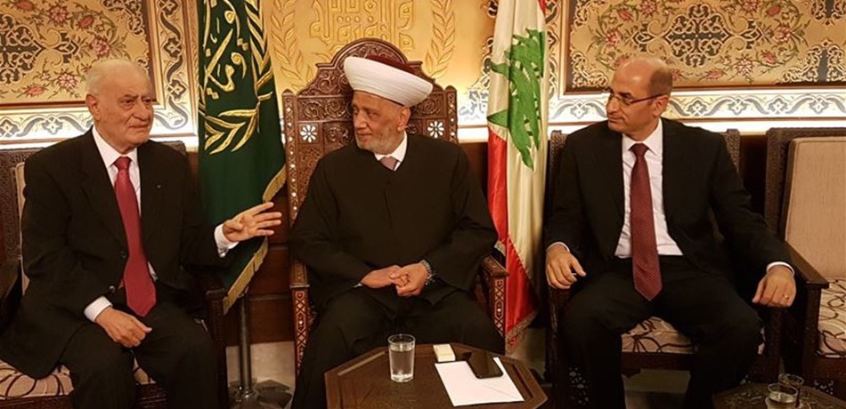 دريان استقبل مسيكة ووفد "الجبهة الديموقراطية لتحرير فلسطين"