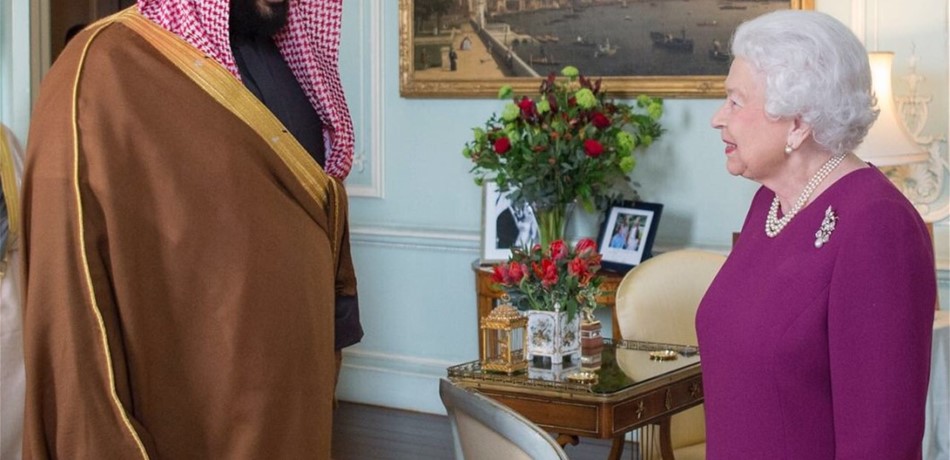 الملكة إليزابيث تستقبل ولي العهد السعودي<br/>