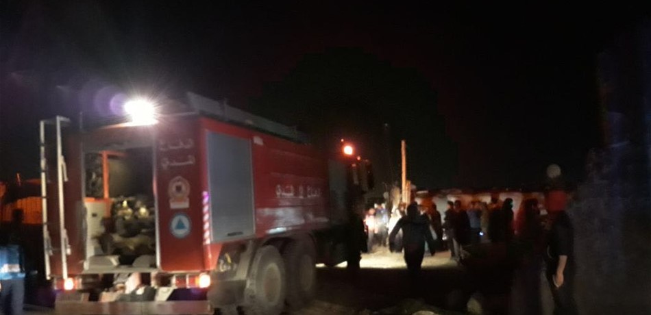 وفاة طفل جراء حريق في مخيم للنازحين