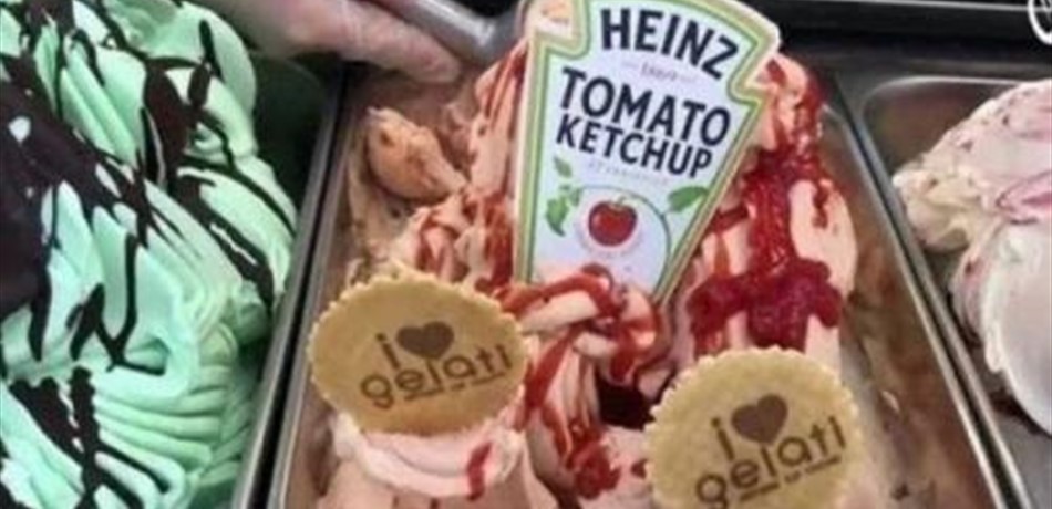 بالفيديو.. شركة تنتج أول آيس كريم بطعم الكاتشب