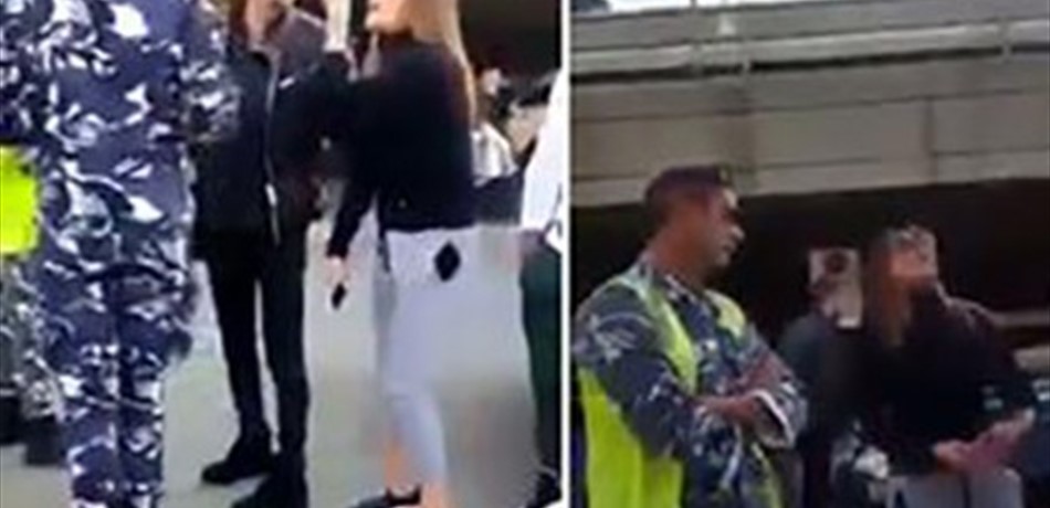 بالفيديو.. سيدة تتعدى لفظياً على عناصر قوى الامن عند مدخل  المطار!