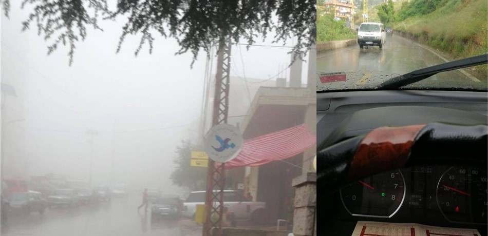 بالفيديو: منخفض جوي يسيطر على عكار.. أمطار غزيرة وضباب
