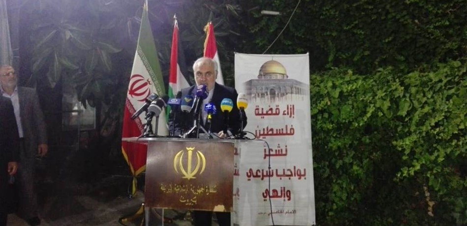 فتحعلي: ندعم القضية الفلسطينية لأنّها مبدئية وعقائدية ينبغي متابعتها