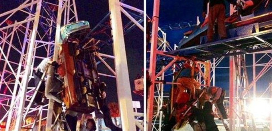 في مدينة الملاهي.. قطار خرج عن مساره فوقعت الكارثة!