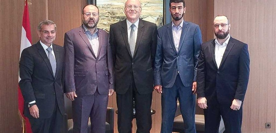 ميقاتي استقبل سفير بريطانيا ووفدًا من "حركة حماس"