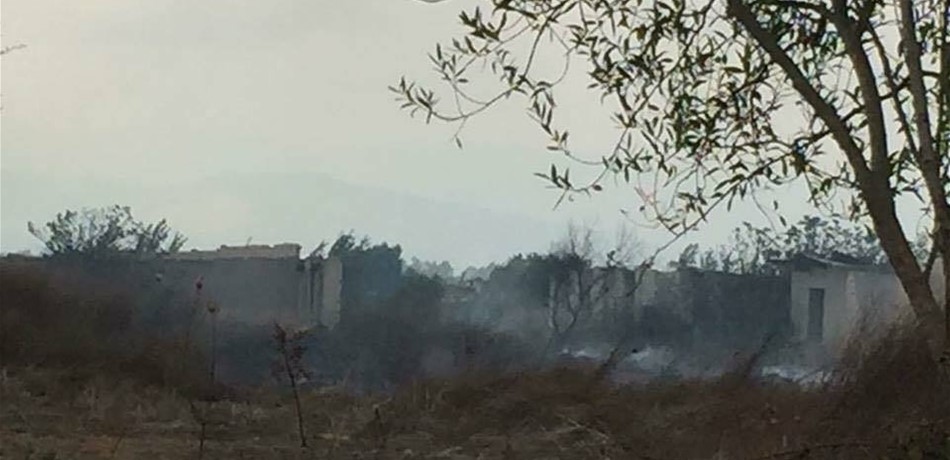 اخماد حريق في وادي خالد العكارية