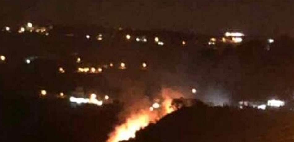 مفرقعات نارية تسببت باندلاع حريق في واد بين حلبا وعدبل