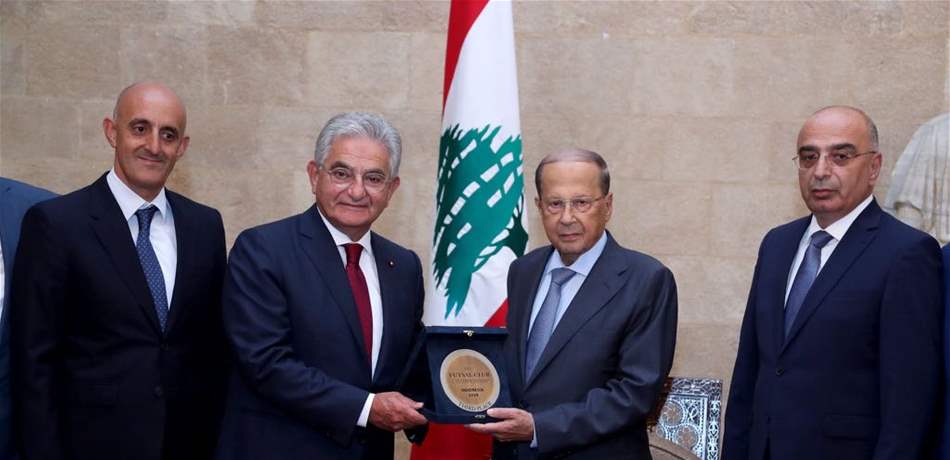 عون تسلّم ميدالية بطولة آسيا للفوتسال: الرياضة أسلوب حياة يح