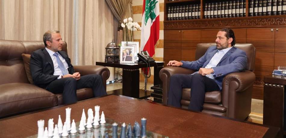 الحريري عرض مع باسيل موضوع تشكيل الحكومة 