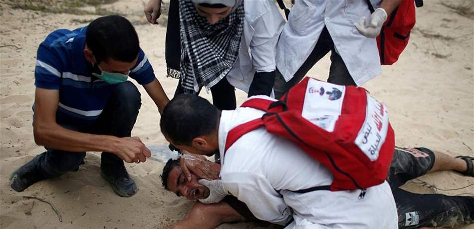 إصابة العشرات من الفلسطينيين برصاص البحرية الإسرائيلية