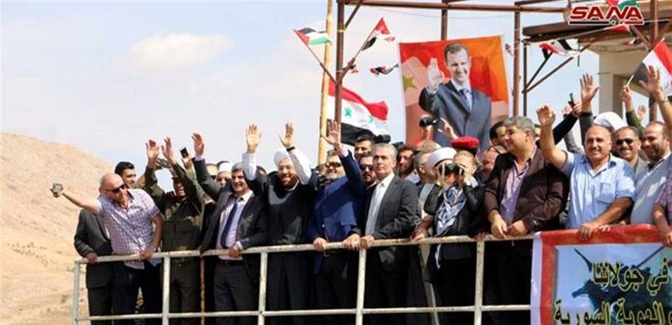  خط التماس مع إسرائيل في الجولان يلتهب بهتافات مؤيدة للأسد!