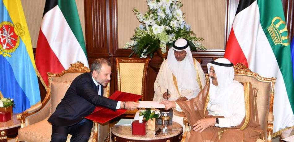 باسيل يلتقي أمير الكويت ضمن جولته العربية.. وهذا ما اتفقا عليه