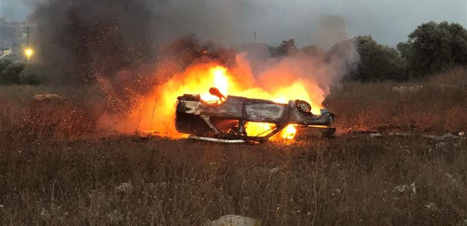  على طريق برج الملوك.. "ولعت" الـ"BMW" وهذا ما حلّ بصاحبها (صورة)