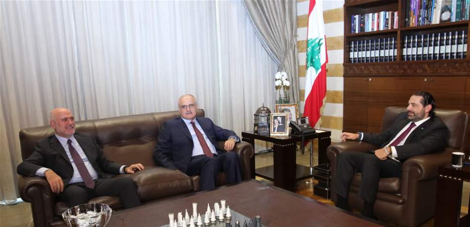 الحريري عرض مع خليل وفنيانوس مستجدات التأليف