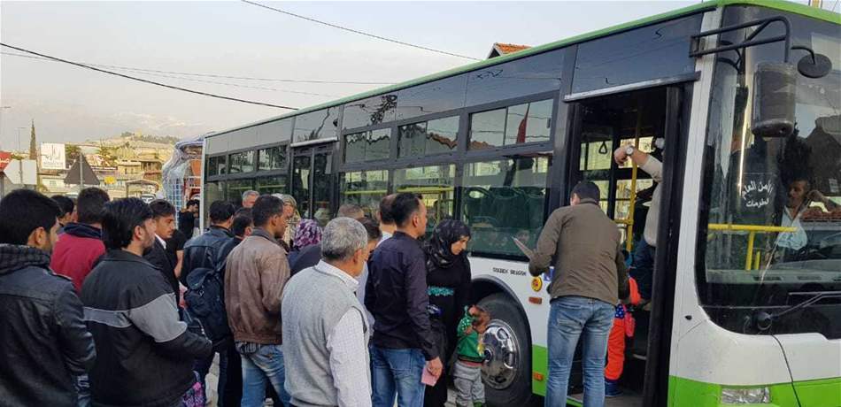 الأمن العام: عودة أكثر من 800 نازح سوري الى بلاده اليوم