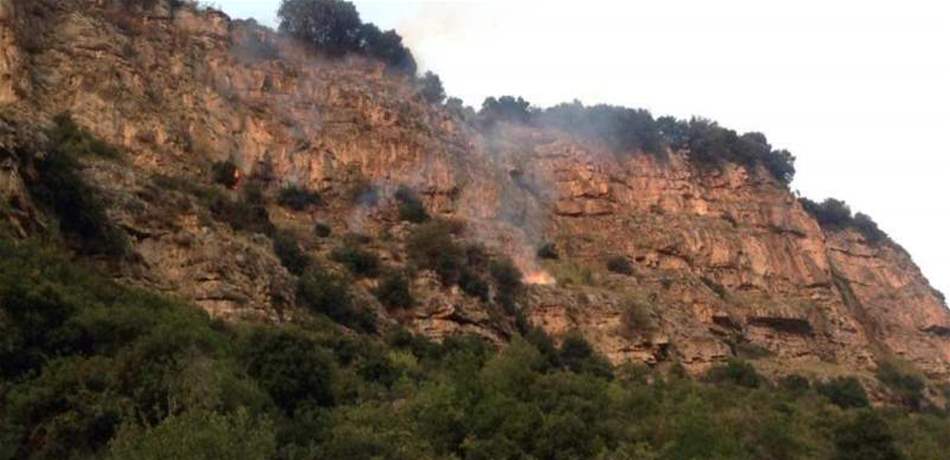 حريق في فتري - قضاء جبيل ومساع لإخماده
