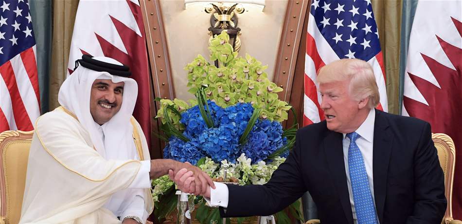 أمير قطر يعزي ترامب