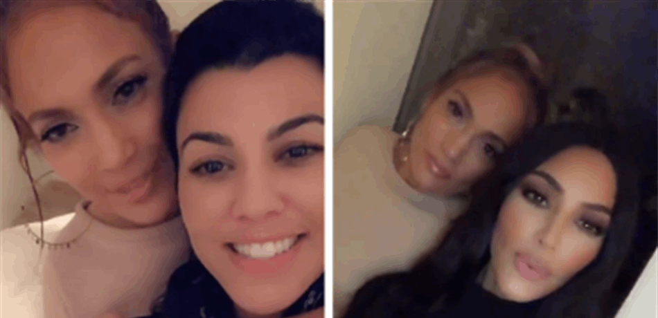 بالفيديو.. جينيفر لوبيز تفاجئ كيم كاردشيان في منزلها