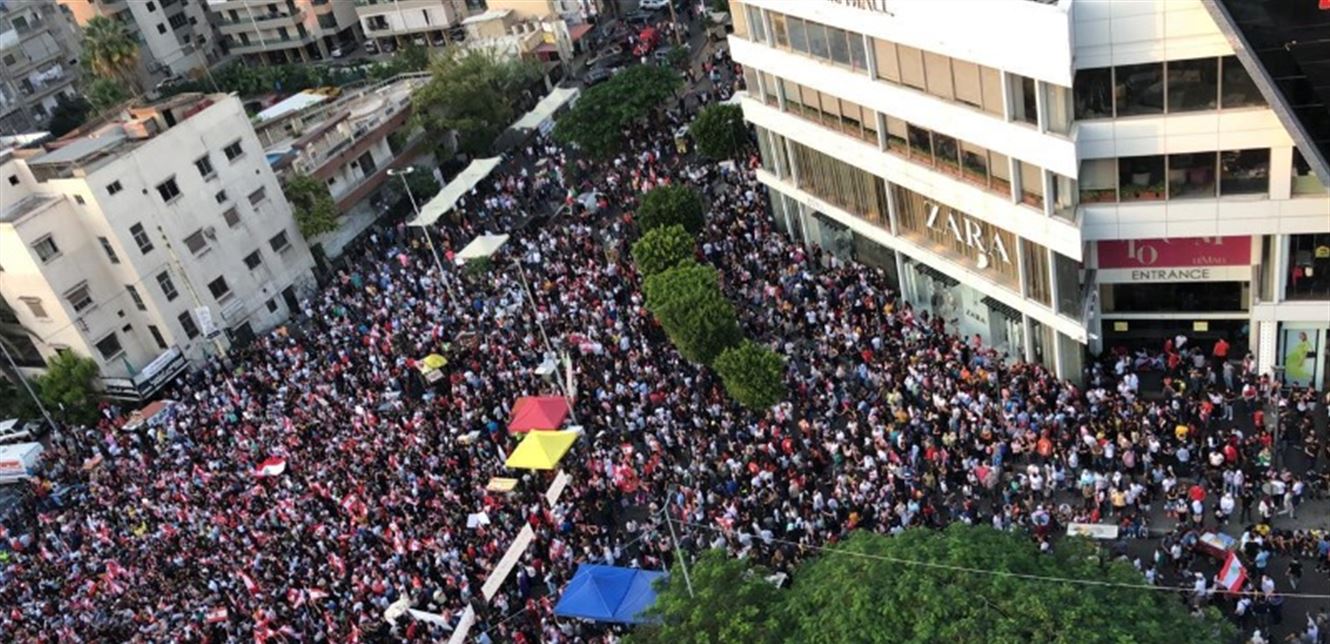 ساحة ايليا في صيدا تحولت الى مهرجان وطني