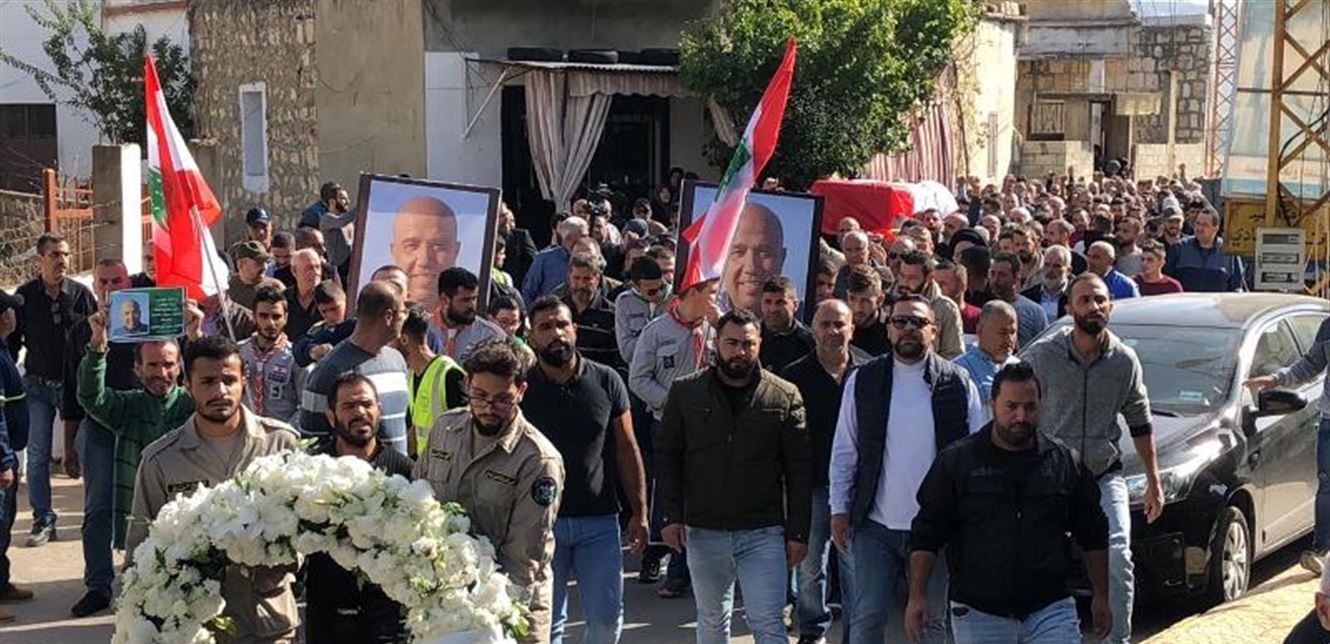 ضحية حادث الجية حسين شلهوب الى مثواه الأخير في طير فلسيه