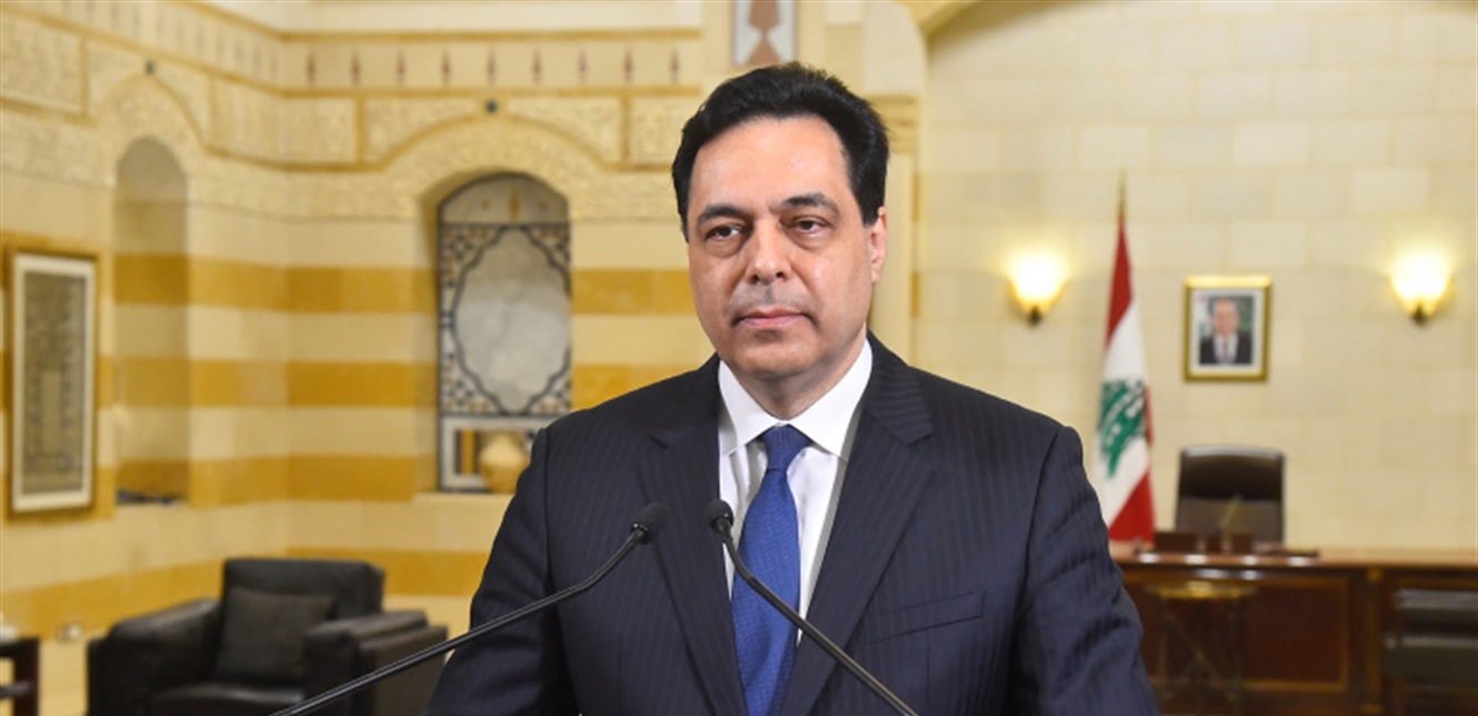 دياب تلقى اتصالين من عون وميقاتي: الأزمة عميقة وتحتاج إلى تضافر الجهود