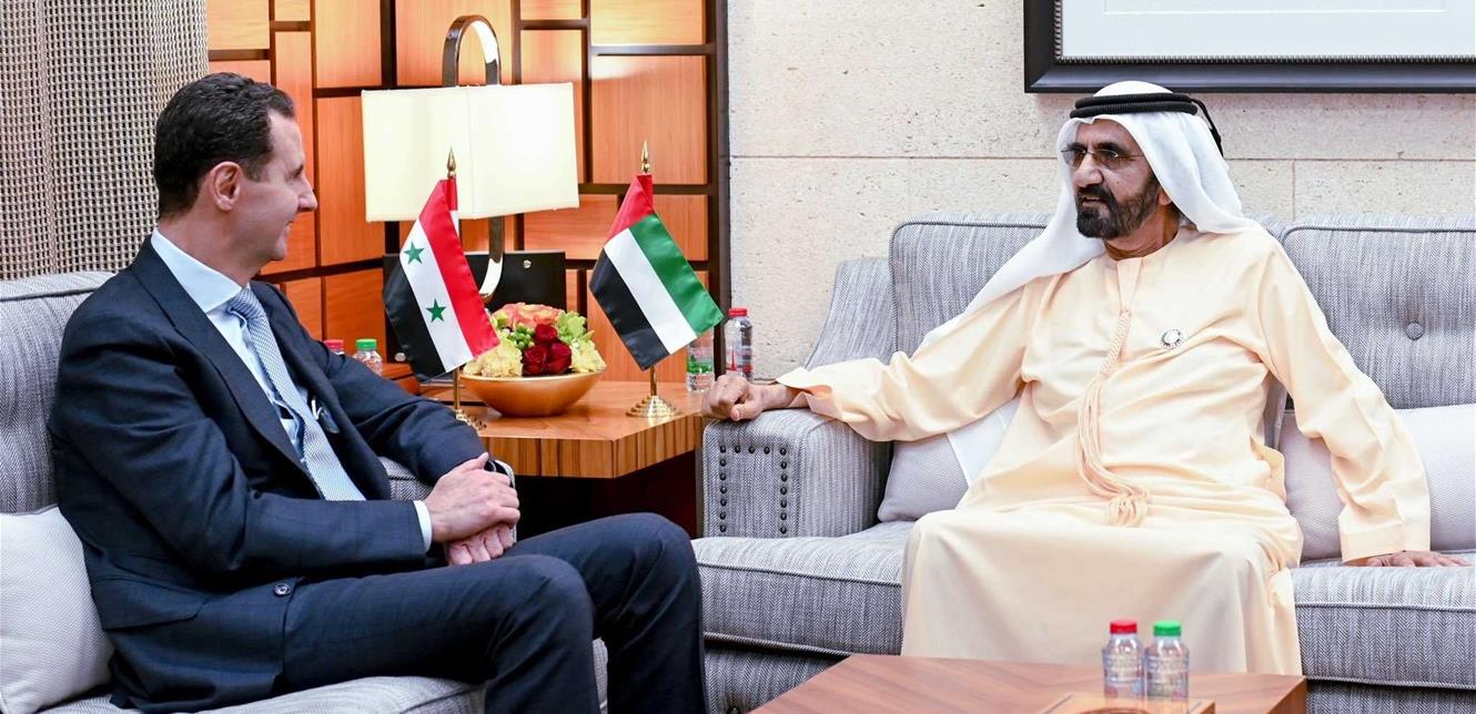 الأسد يزور الإمارات ويلتقي نائب رئيس الدولة