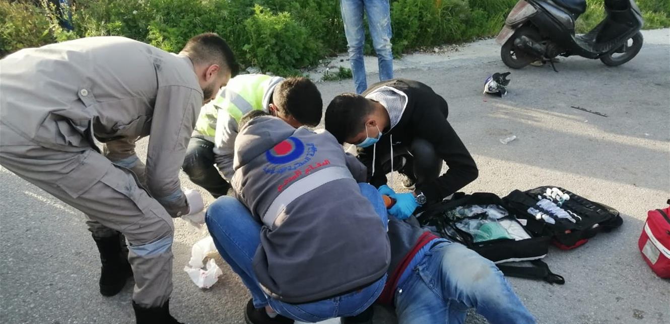 جريح نتيجة حادث سير في البرج الشمالي