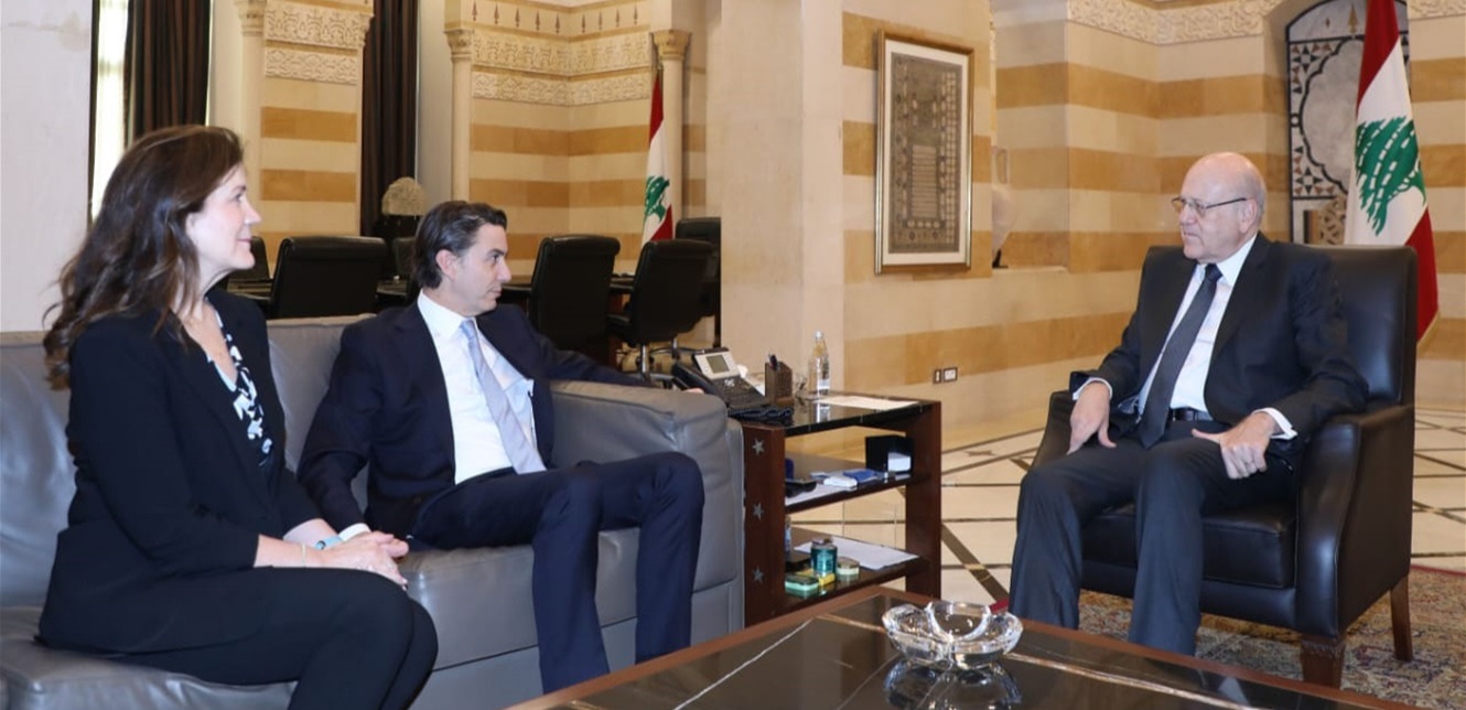ميقاتي يكرر المطالبة بوقف التعديات الاسرائيلية وملف الامن الغذائي على طاولة السرايا اليوم 