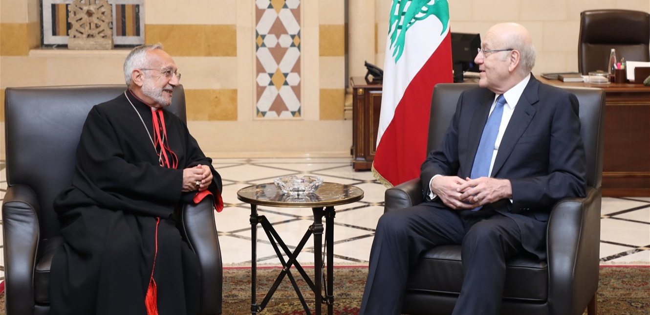 ميقاتي التقى بطريرك الأرمن الكاثوليك.. وهذا ما قاله الأخير عن نقل جثمان الكاردينال أغاجانيان الى لبنان