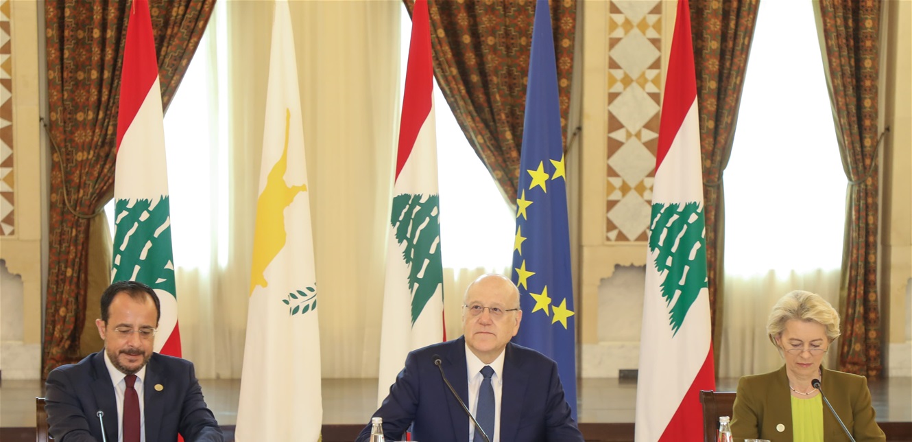 مقاربة اوروبية جديدة للنازحين وحزمة مساعدات للبنان بمليار يورو.. ميقاتي: ليست رشوة ولسنا حرس حدود