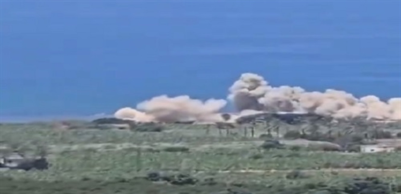 العدوّ الإسرائيليّ استهدف فيلا لوزير سابق في البرغلية... شاهدوا بالفيديو لحظة قصفها