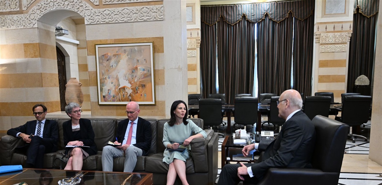 زيارة وزيرة خارجية المانيا: لا تهديدات ولا تطمينات واستعداد للمساهمة في وقف التصعيد