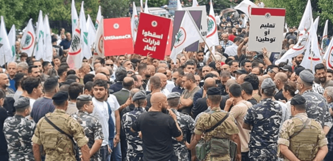 وقفة احتجاجية في الدكوانة.. حبشي: لن نقبل بتوطين السوريين 
