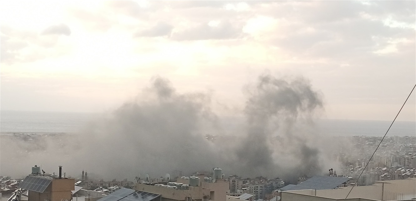 غارتان عنيفتان جدّاً... شاهدوا لحظة إستهداف الضاحية الجنوبية (فيديو)