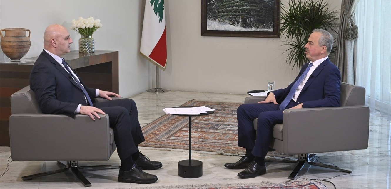 جوزاف عون لـالشرق الأوسط: قرار الحرب والسلم بيد الدولة وعلاقتي مع برّي ممتازة