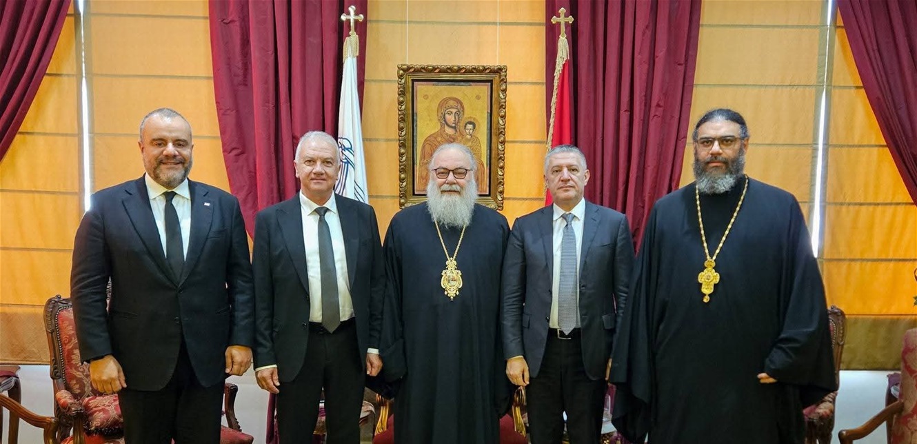 عبد المسيح وكرم وعطالله قدموا التعازي للبطريرك يوحنا العاشر بضحايا تفجير دمشق