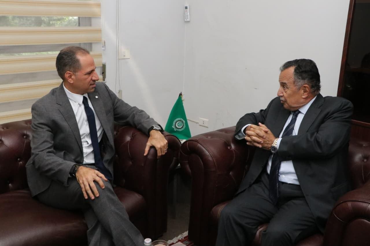 ‎ المستجدات السياسية بين رئيس حزب الكتائب والأمين العام لجامعة الدول العربية