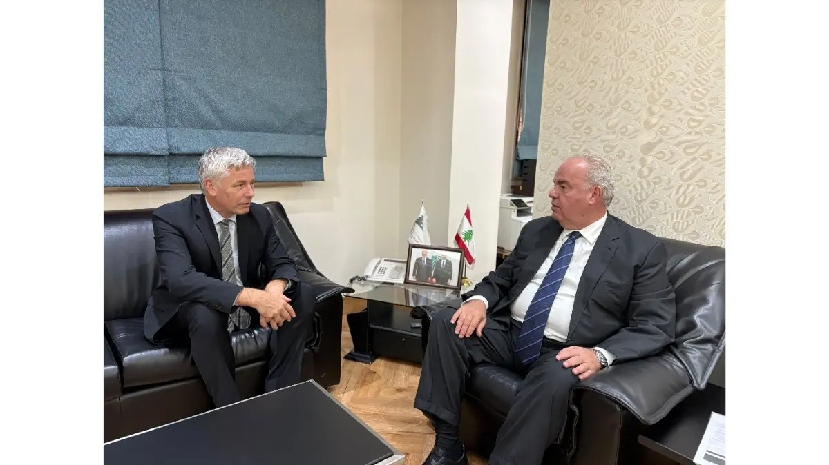 وزير الاتّصالات بحث والسفير الألماني في الأوضاع العامة في لبنان والمنطقة